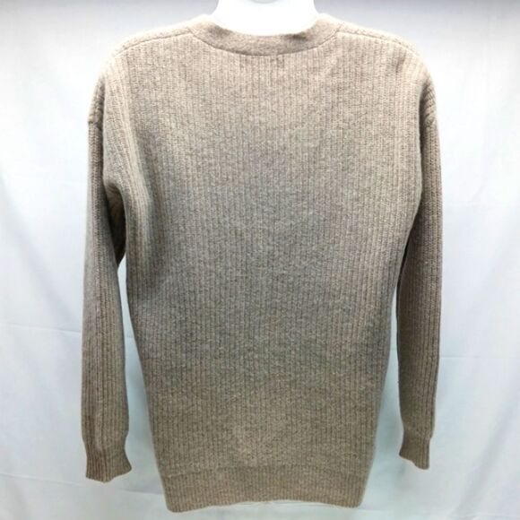 Magaschoni 100% Cashmere V-neck Button-Down Grannycore Cardiga Cream Women's XS. - Picture 3 of 10